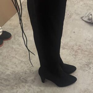 Delicious Black Over the Knee Boots